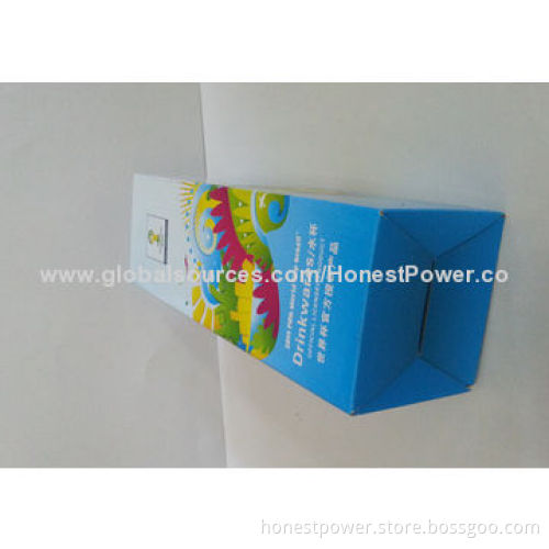 Wine Box, Made of Corrugated Flute, Customized Logos and Sizes are Accepted